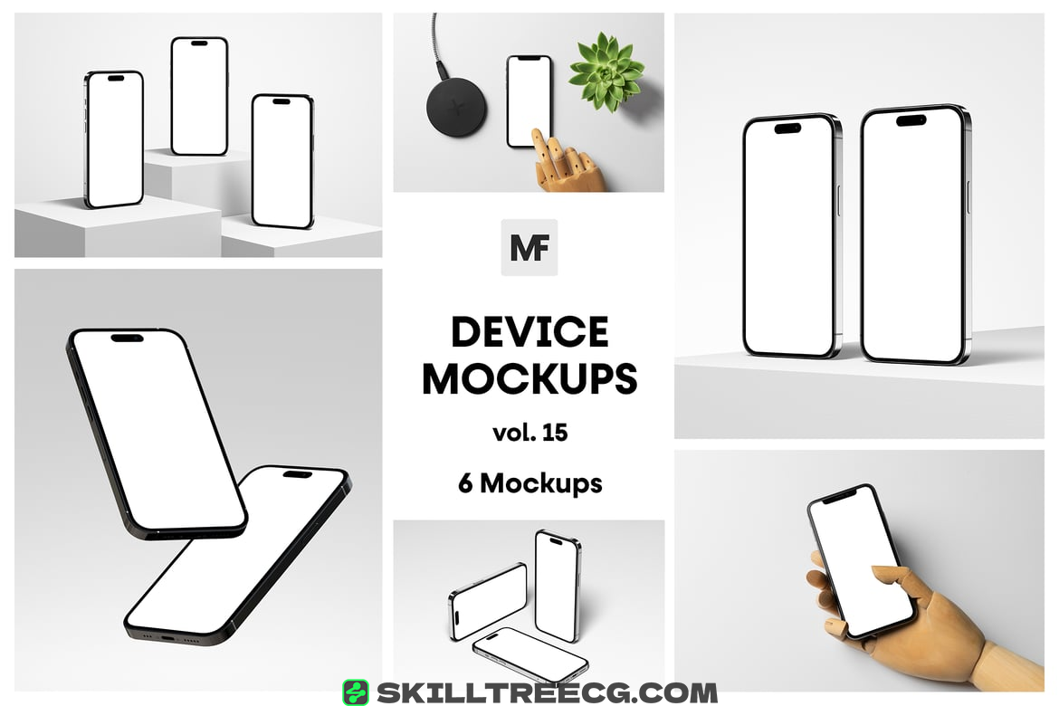 Electronic Device Phone Mockups vol.15（819361）-技能树
